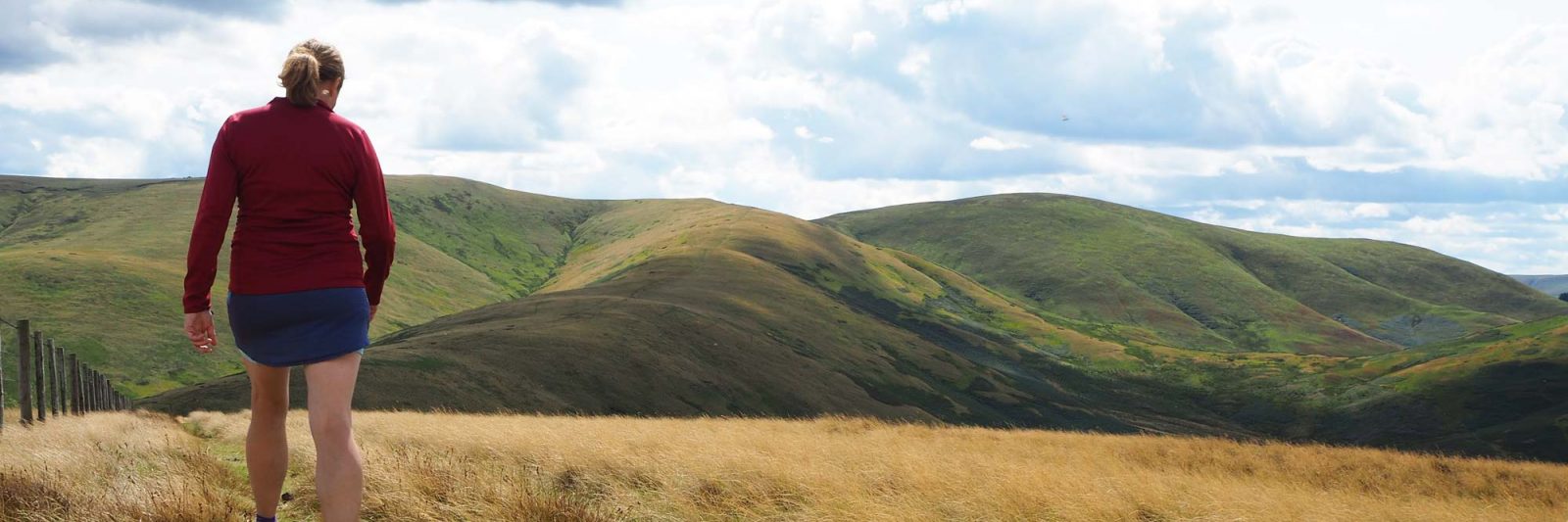 Alison Wright In The Cheviots, photo Andy Clarke