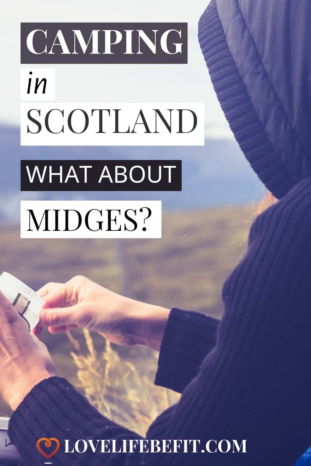 I have a rule about no camping in Scotland in midge season but sometimes rules have to be broken. Here are my tips to survive camping with midges! #midges #midgesinscotland