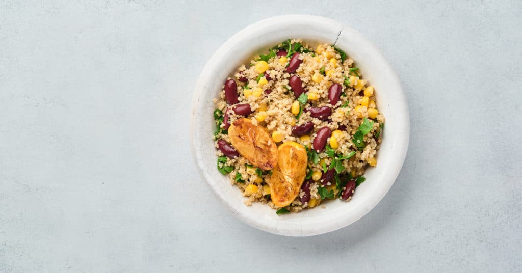 easy vegetarian quinoa burrito bowls