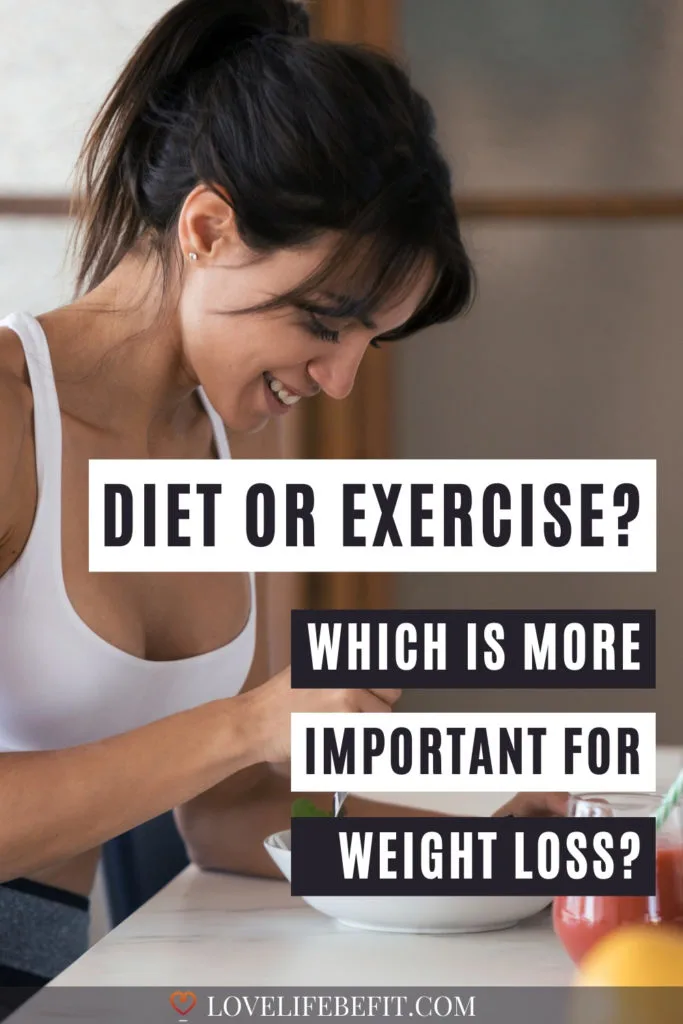 Diet or exercise? Which is more important for weight loss?