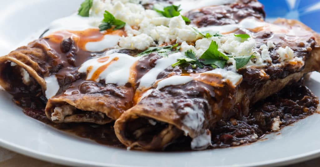 Vegan Meal Prep Black Bean Enchiladas
