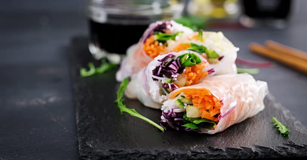 Fresh Spring Rolls - Vegan Meal Prep