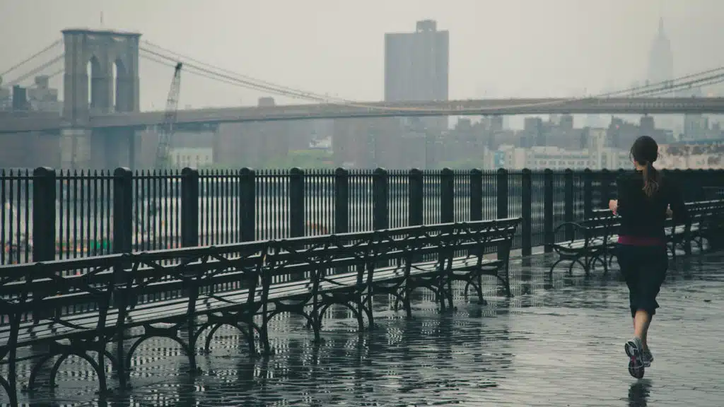 how to run in the rain