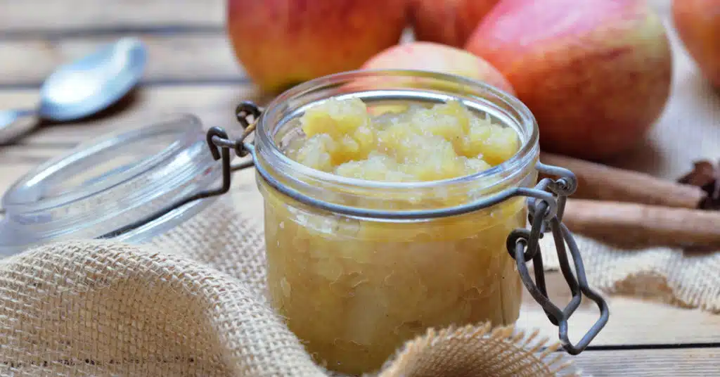 insweetened apple sauce