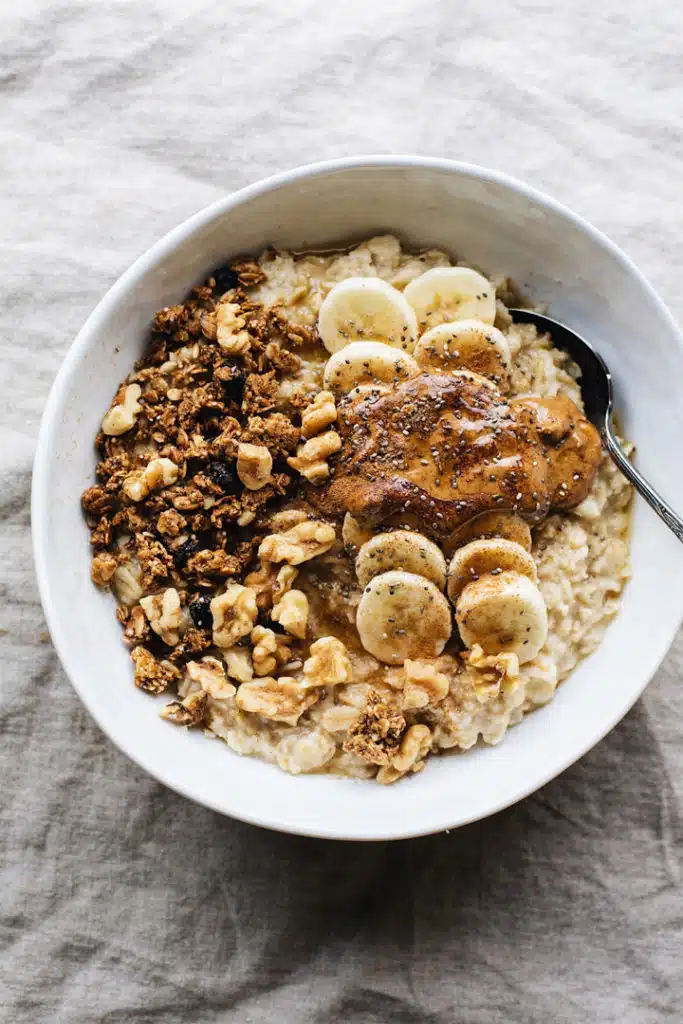 Almond Butter Banana Oatmeal