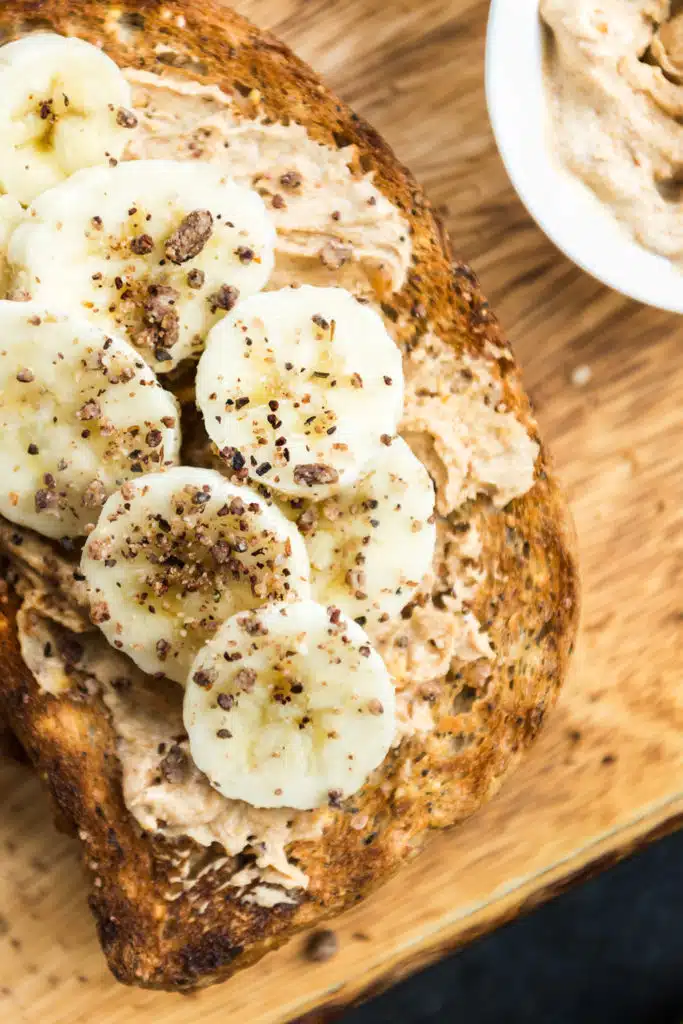 peanut butter banana toast