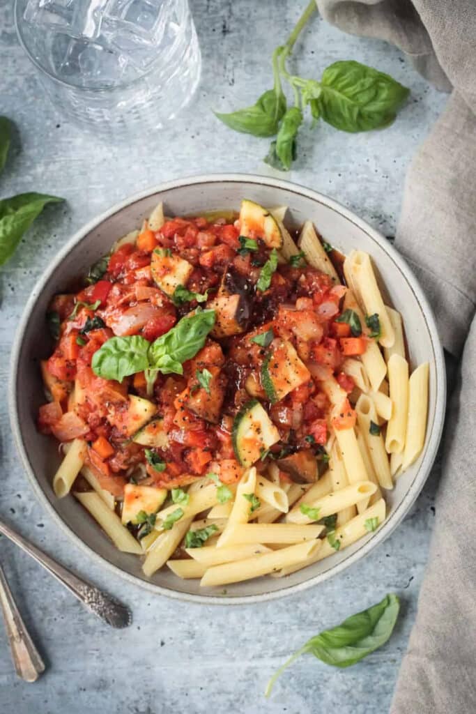 garden veggie pasta