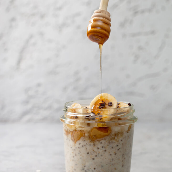 Add toppings to your overnight oats