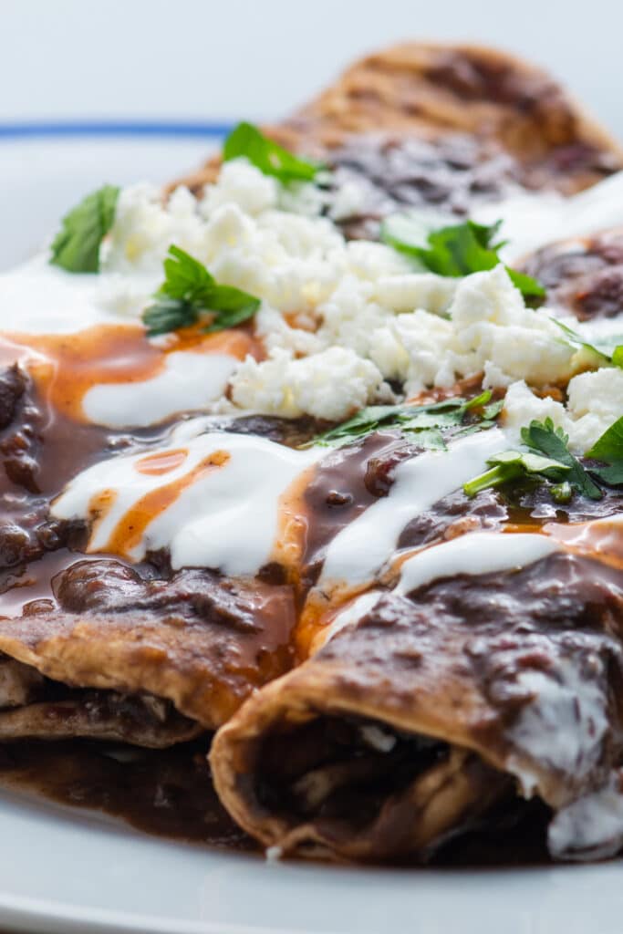 black bean enchiladas