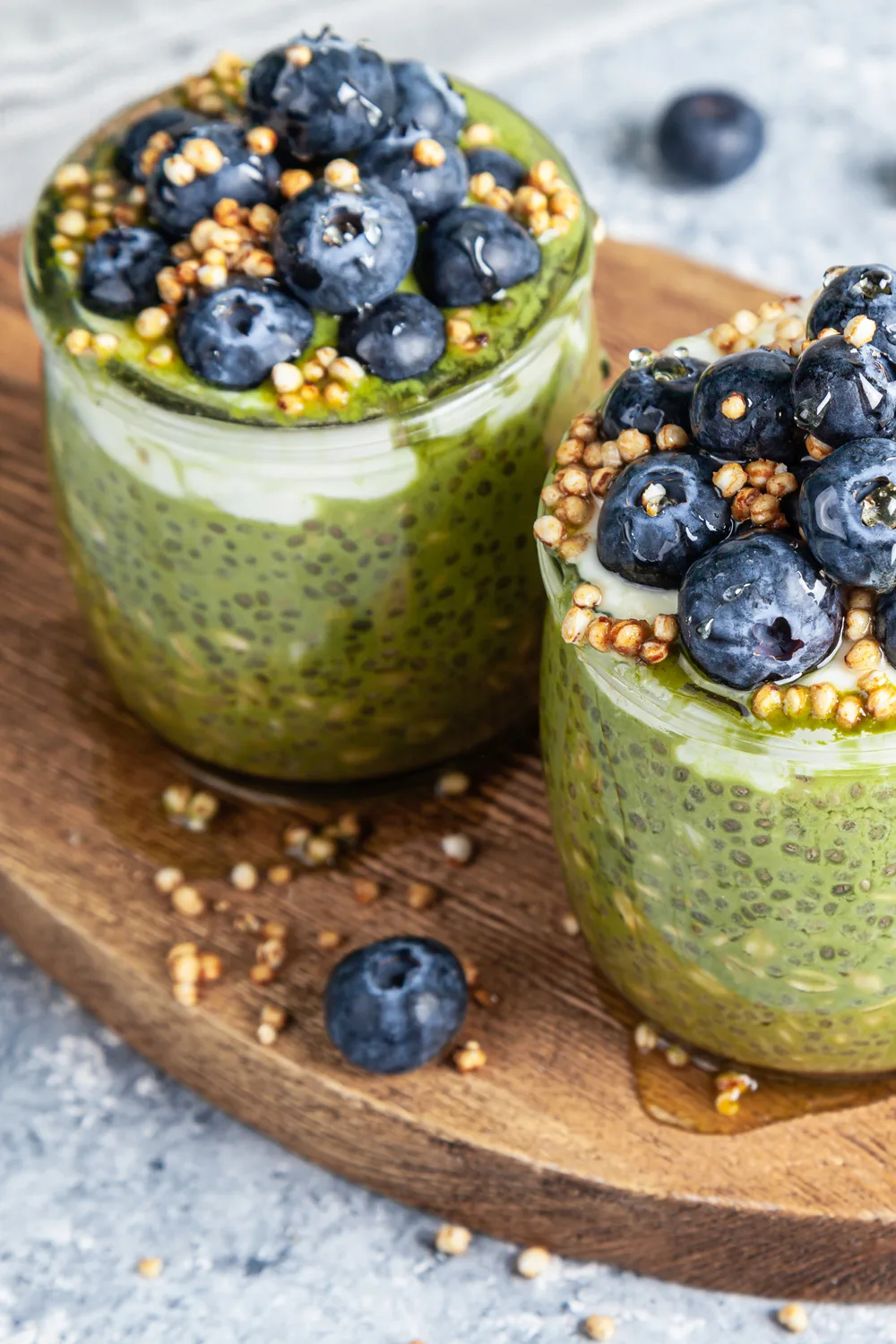 matcha high protein overnight oats