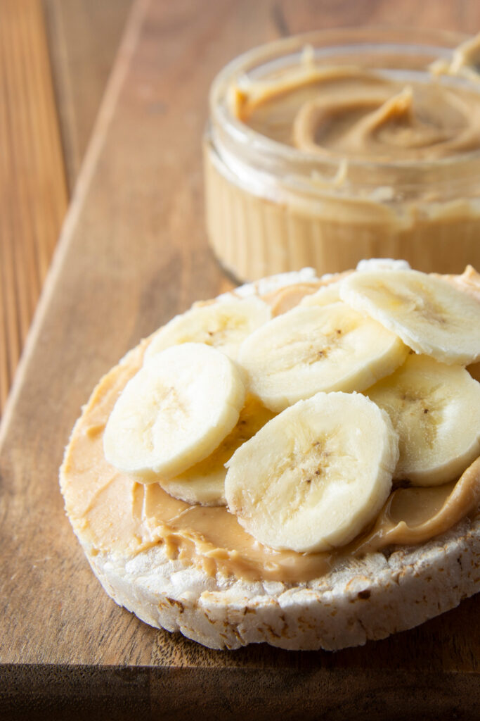 rice cake and nut butter