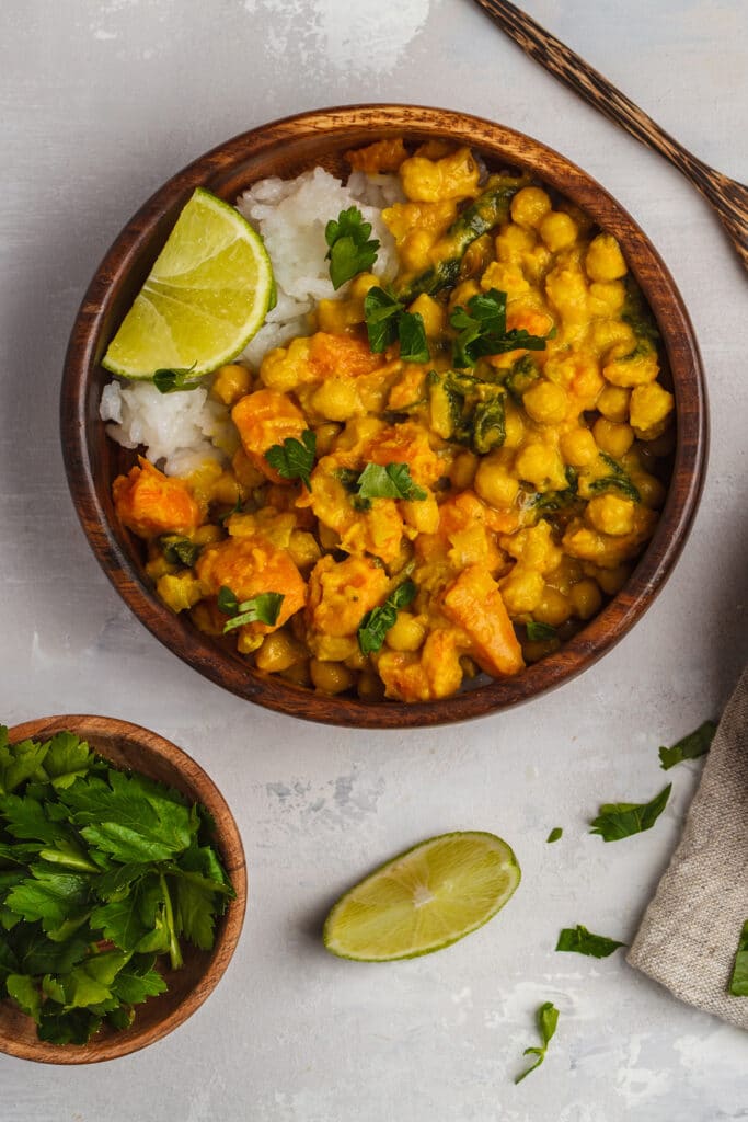 sweet potato chickpea curry