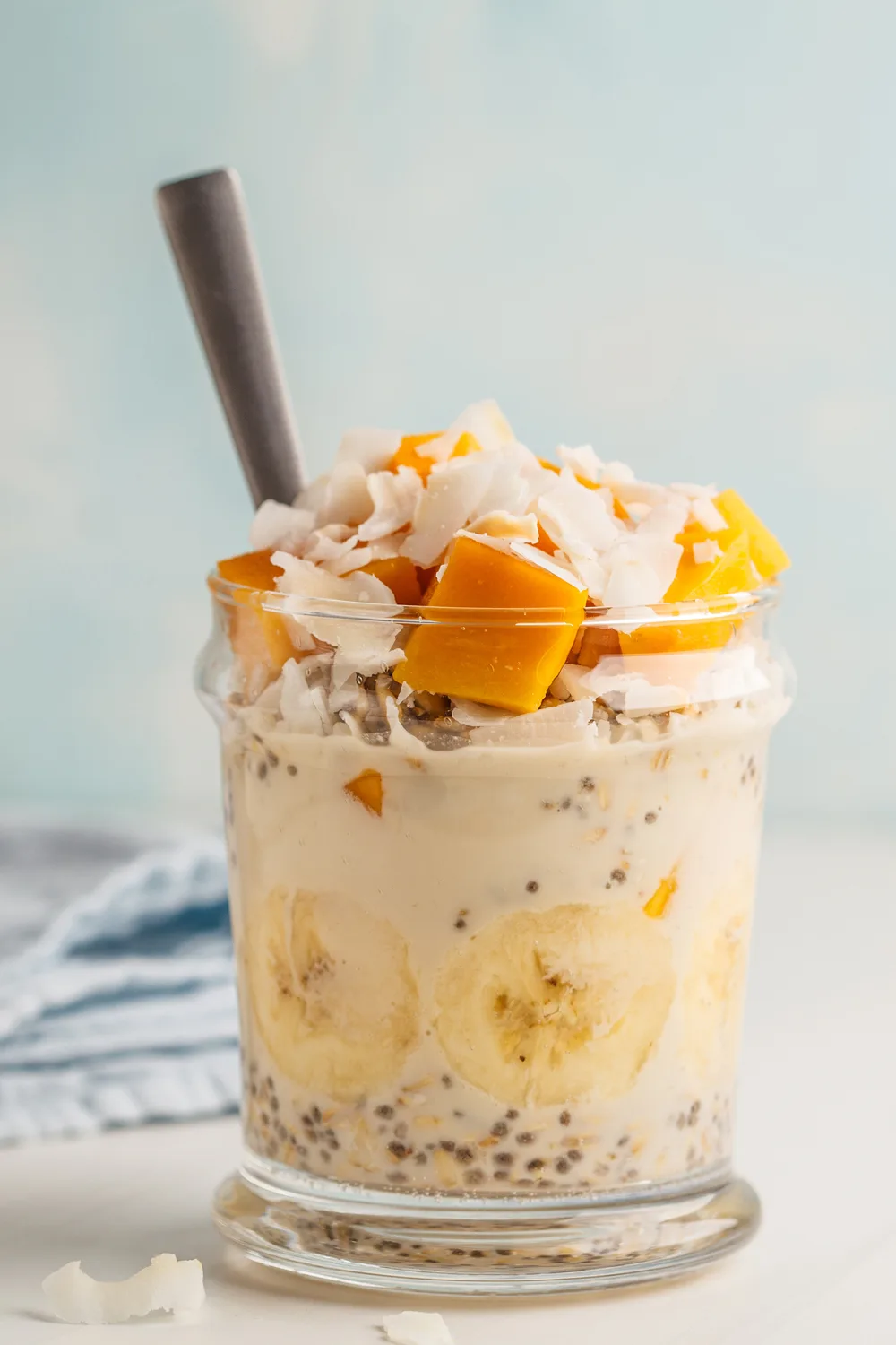 tropical sunrise healthy overnight oats