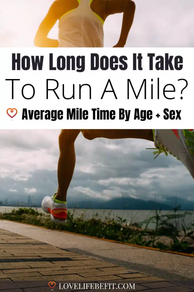 Average mile time by age and sex