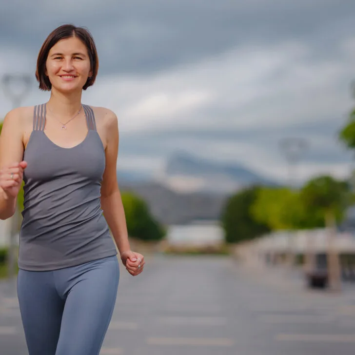 Woman walking 30 minutes a day