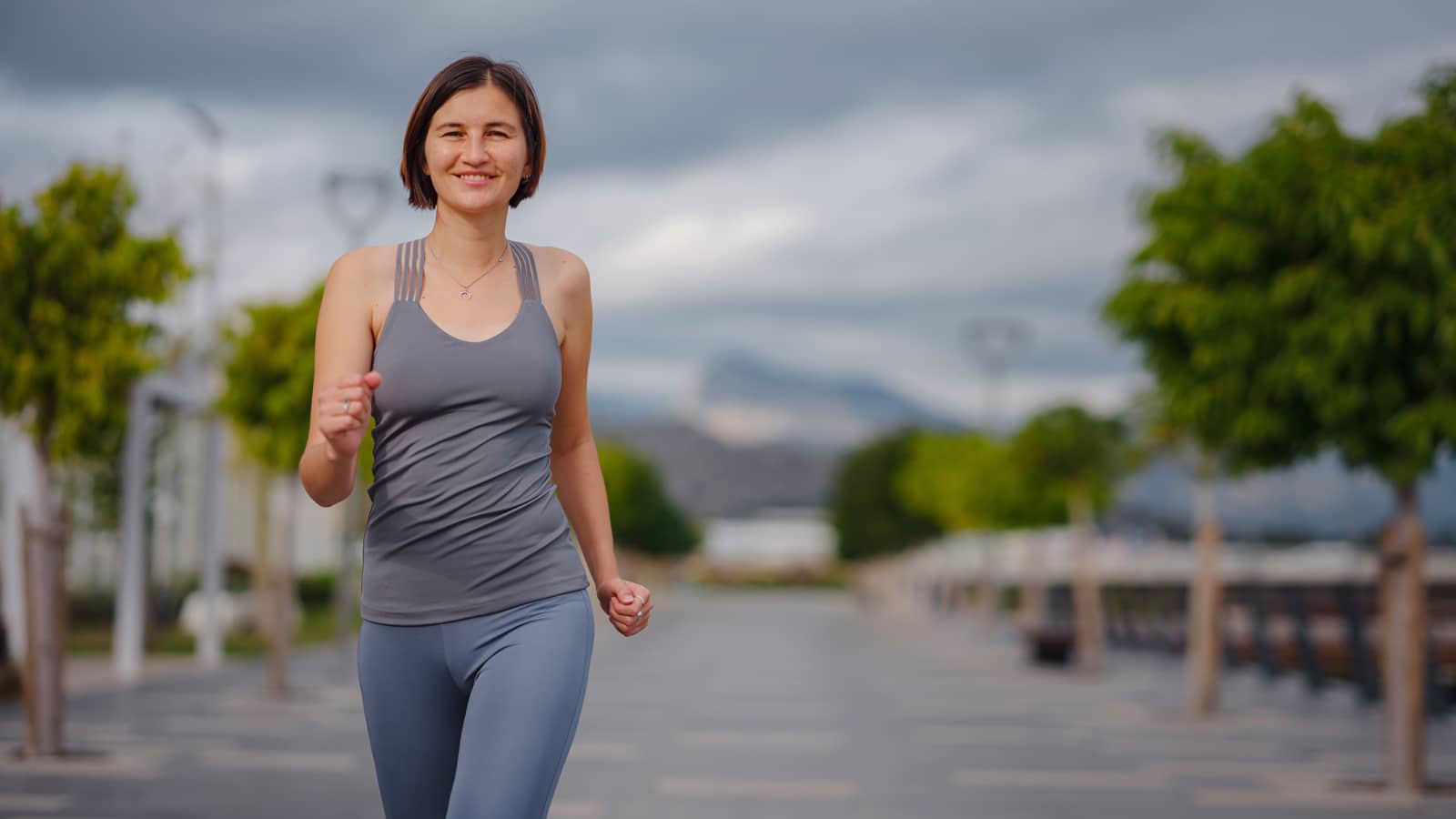 Woman walking 30 minutes a day