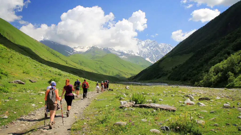 trekking with day packs