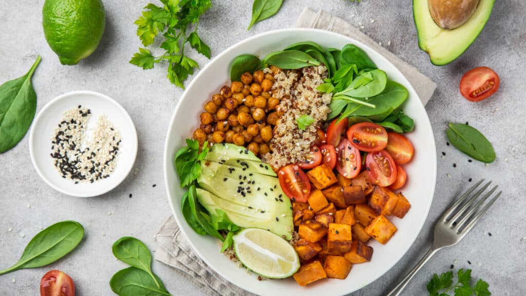 vegan meal prep bowl