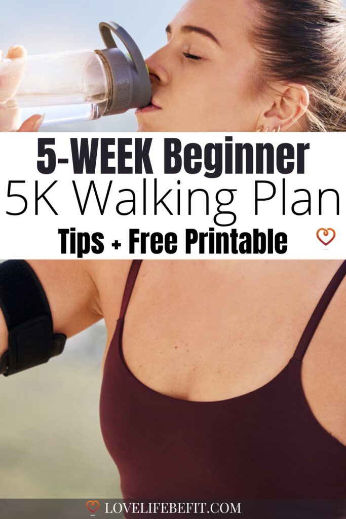 5 week beginner 5K walking schedule