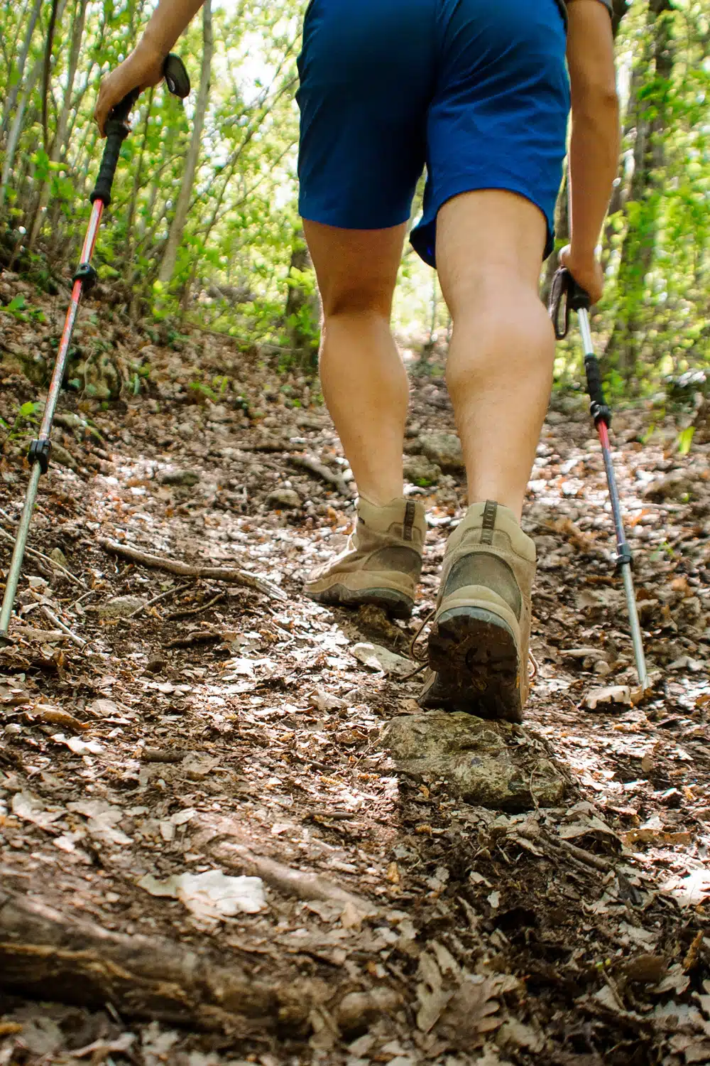 walking uphill