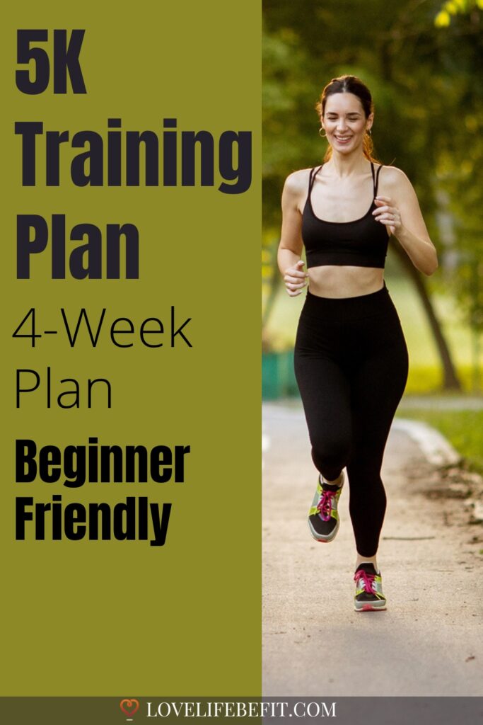 5K Training Plan 4 Weeks