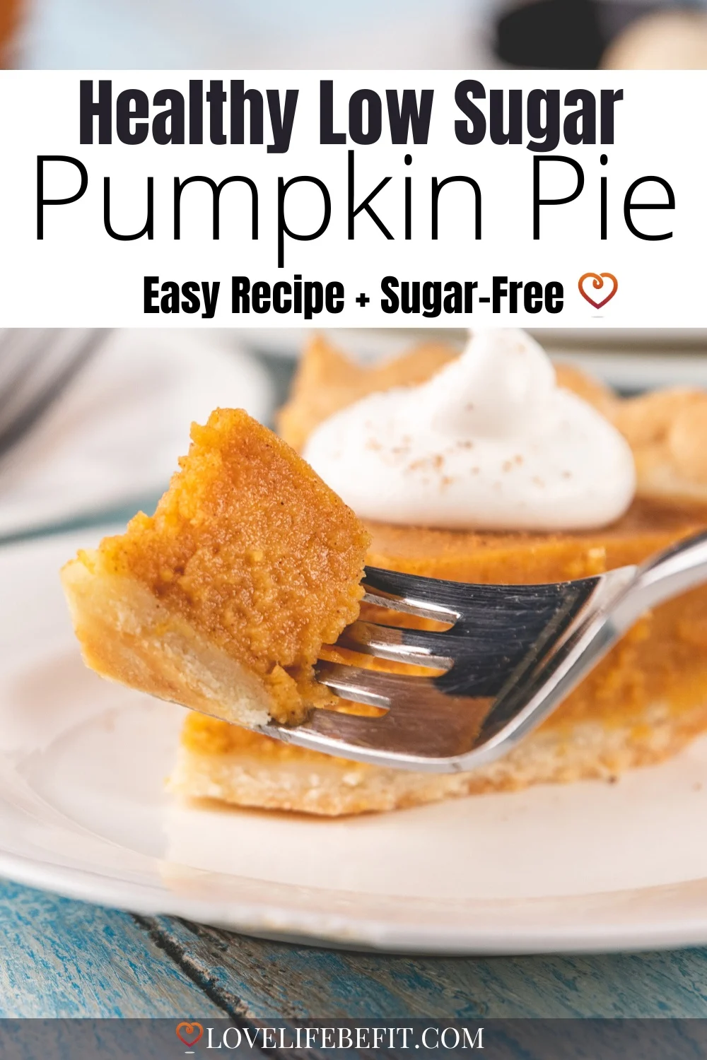 low sugar pumpkin pie