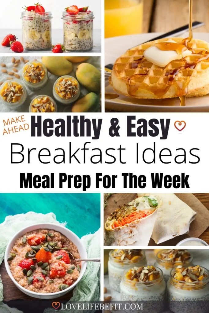 breakfast ideas to meal prep for the week