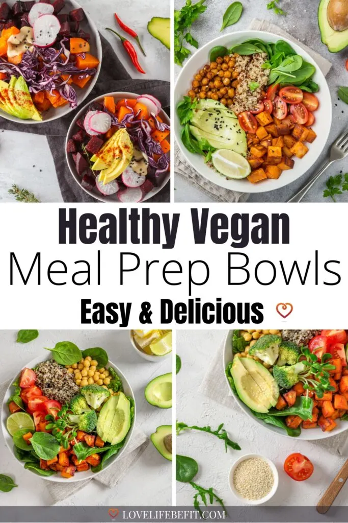 vegan meal prep bowls