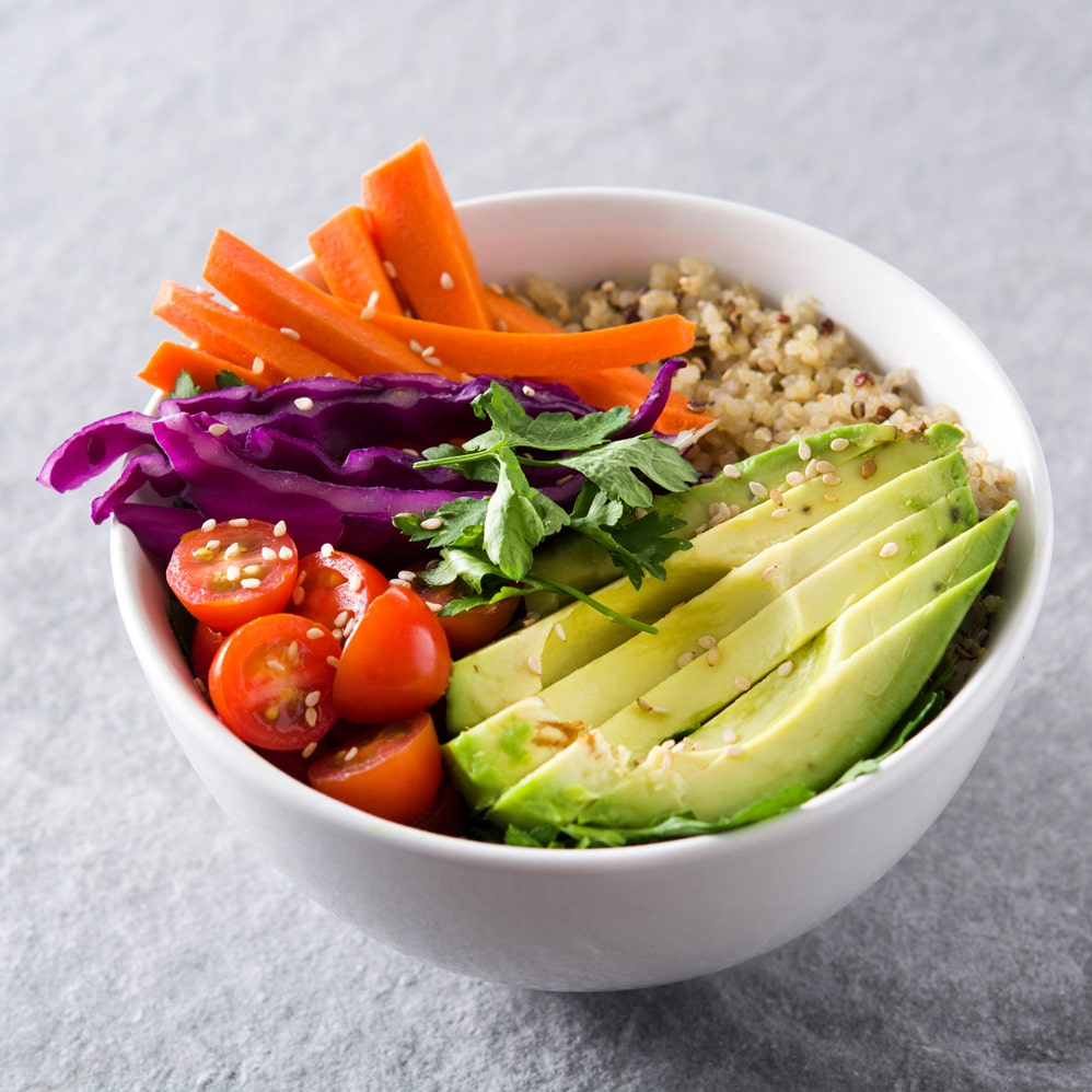 quinoa and cabbage