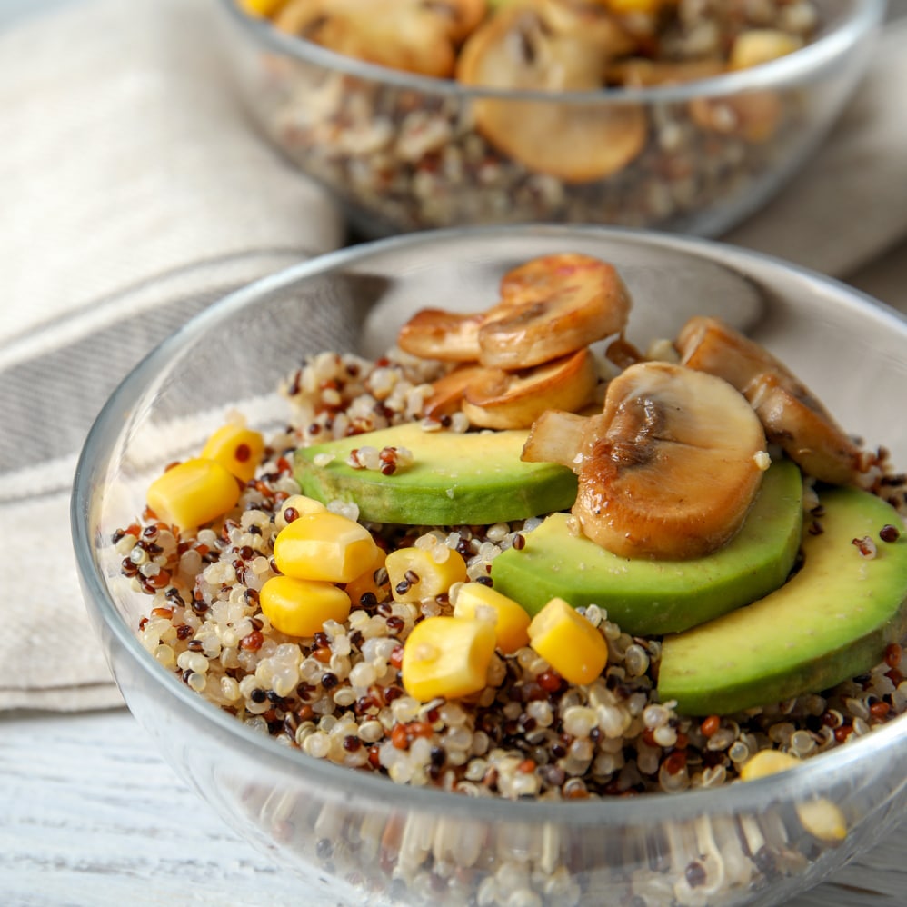 mushroom buddha bowl