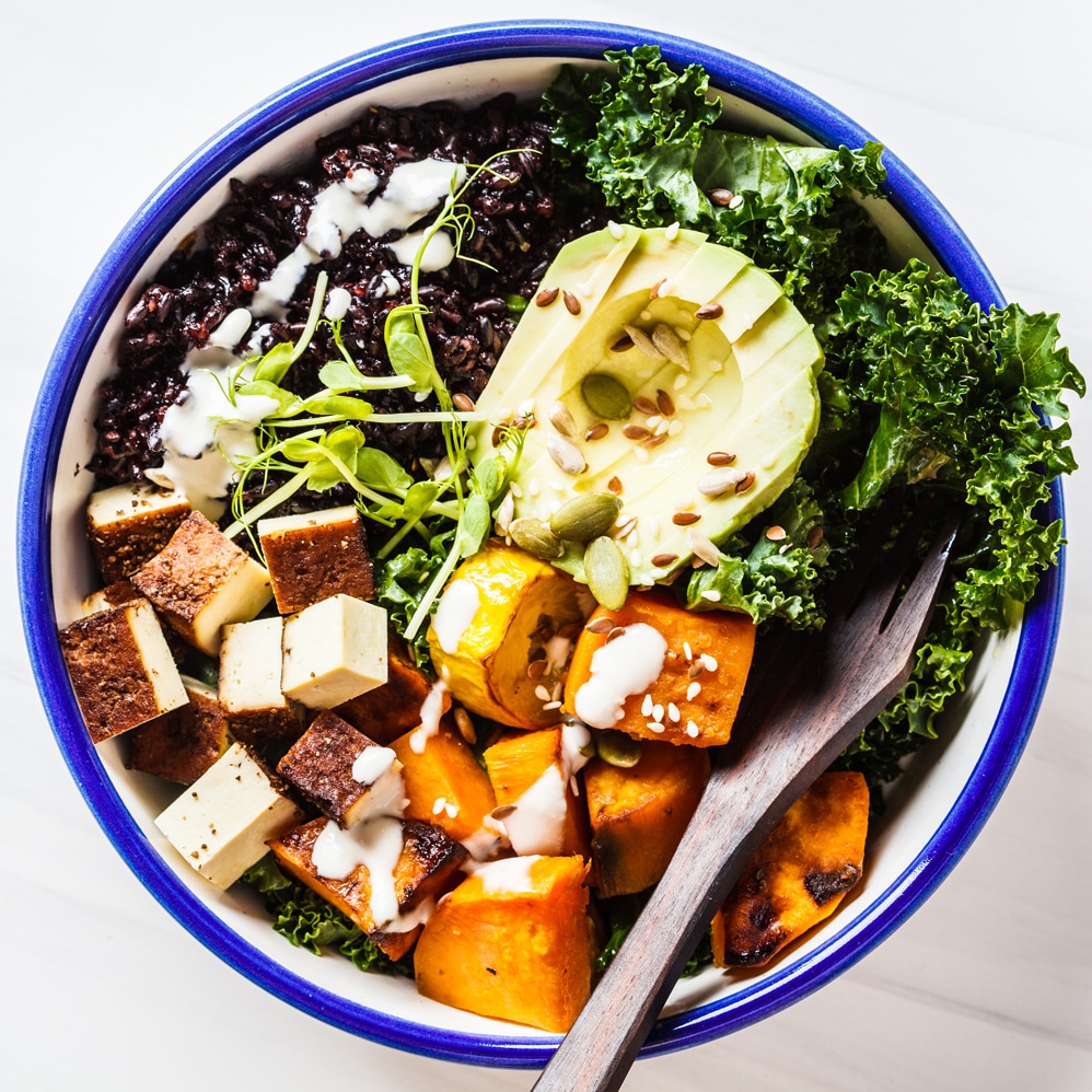 tofu buddha bowl