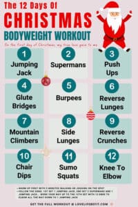 12 Days Of Christmas Workout Challenge - Love Life Be Fit