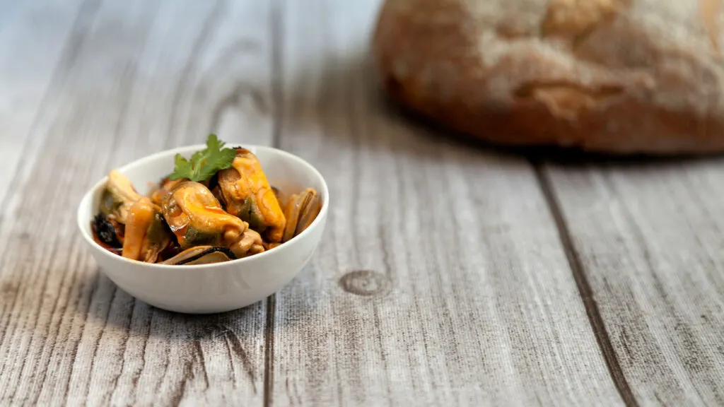 high protein mussels make an excellent snack