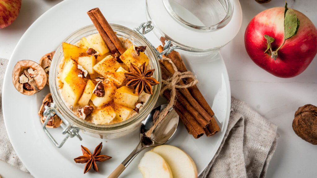 overnight oats in a jar