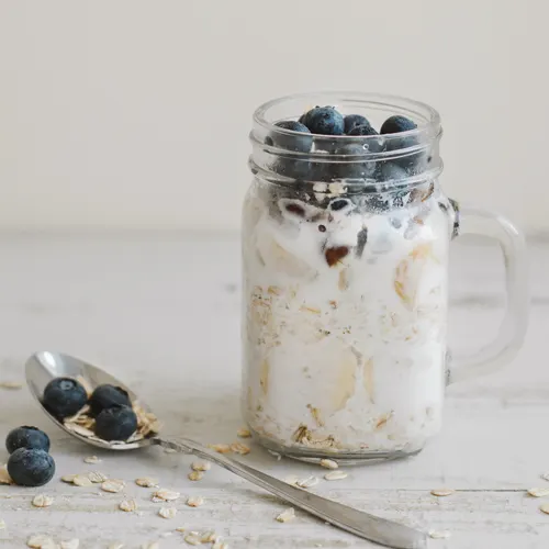 Image of blueberry banana overnight oats