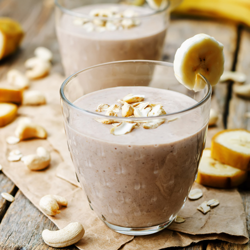 Image of healthy chocolate banana smoothie