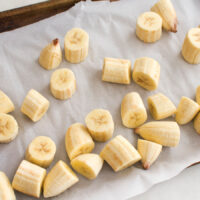 Image showing how to freeze bananas for smoothies