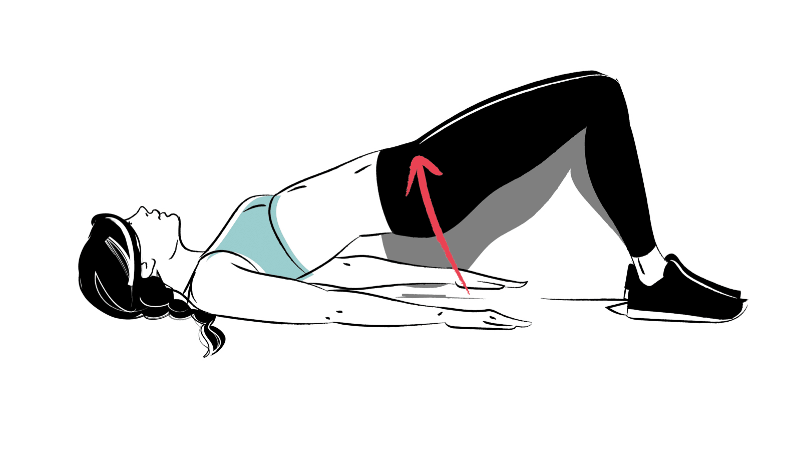 Illustration of glute bridges