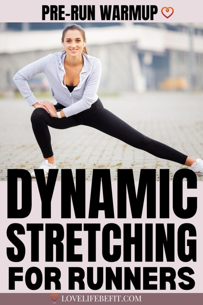 Image of woman dynamic stretching