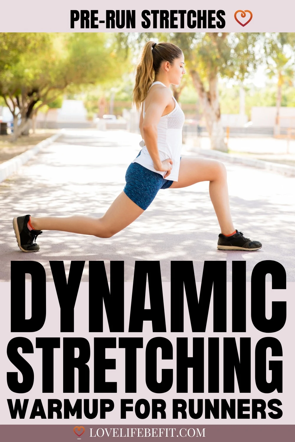 Image of woman dynamic stretching