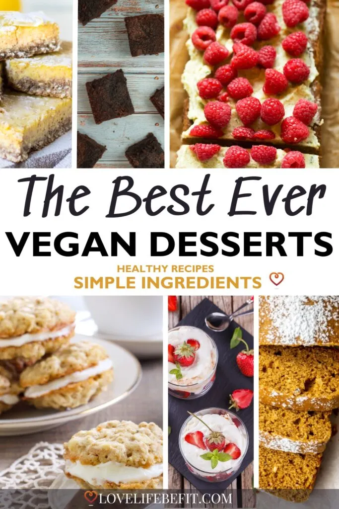 Images of healthy vegan dessert recipes