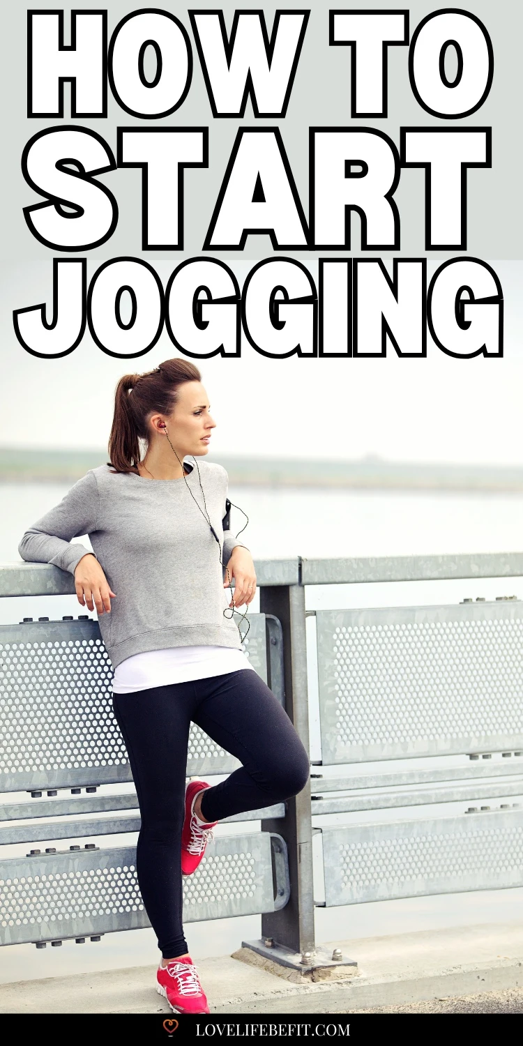 Image of a woman resting from jogging