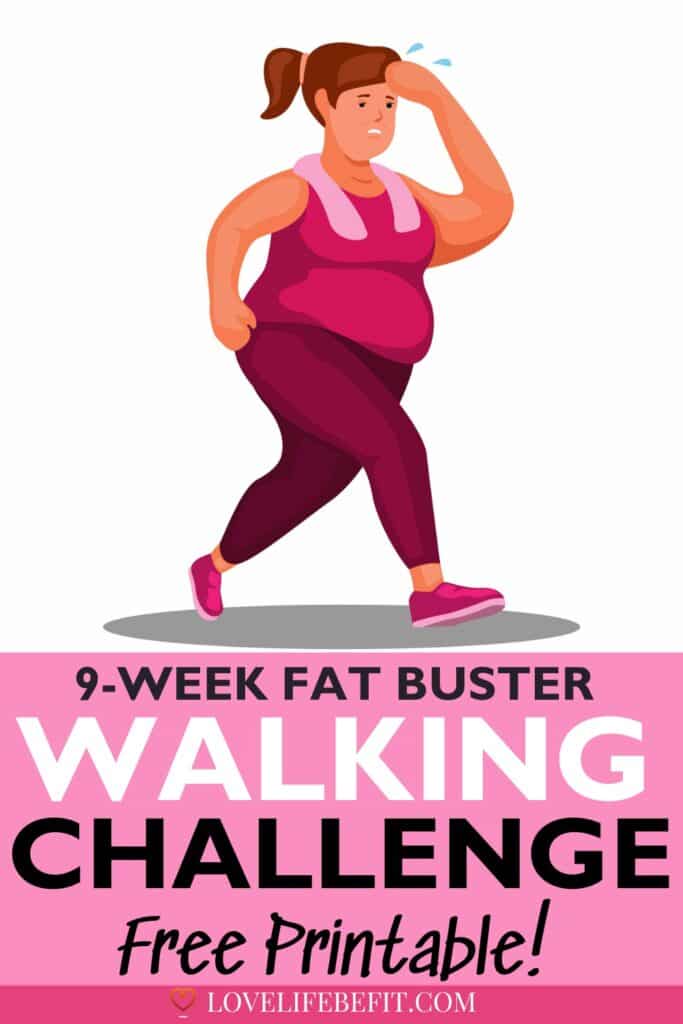 Image of an overweight woman following a walking plan