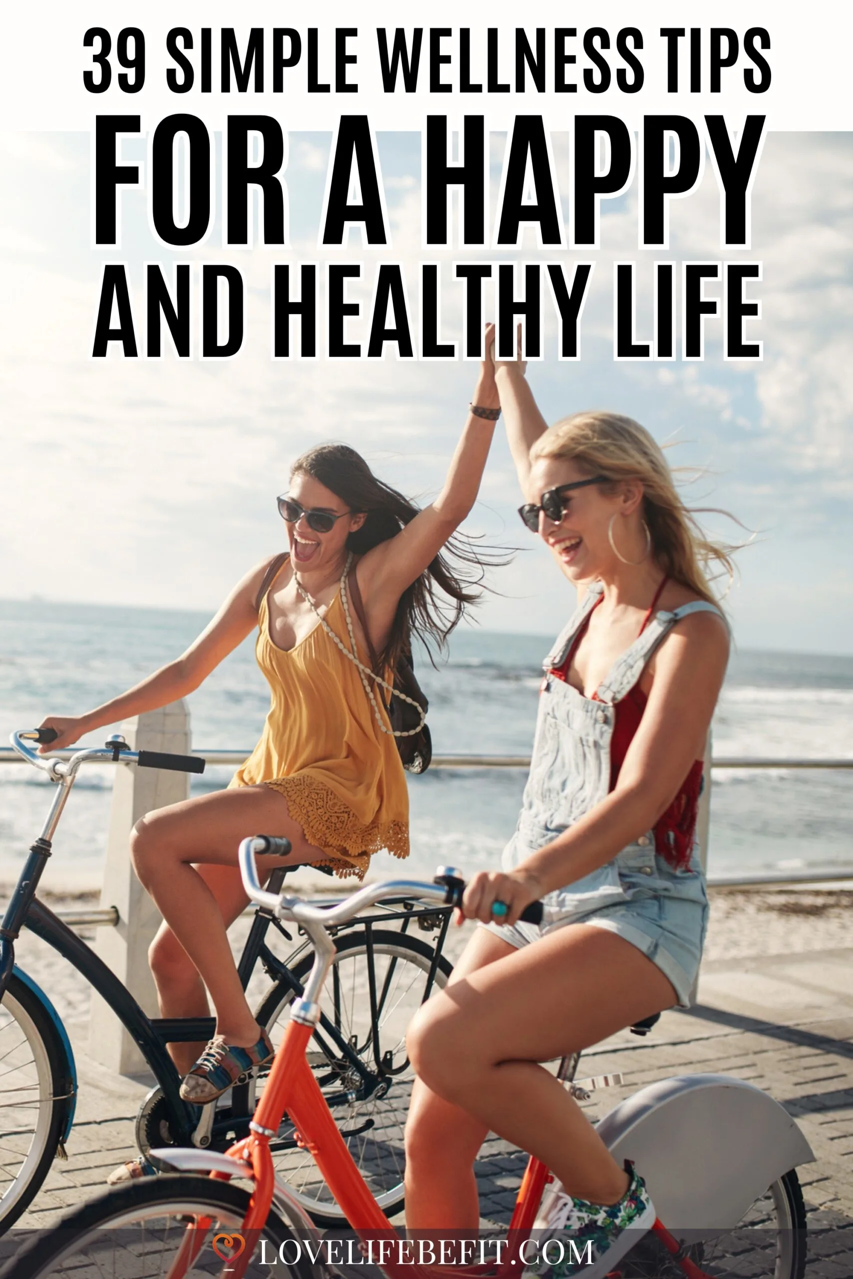 Image of young women cycling and having fun