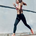 Image of a woman interval training