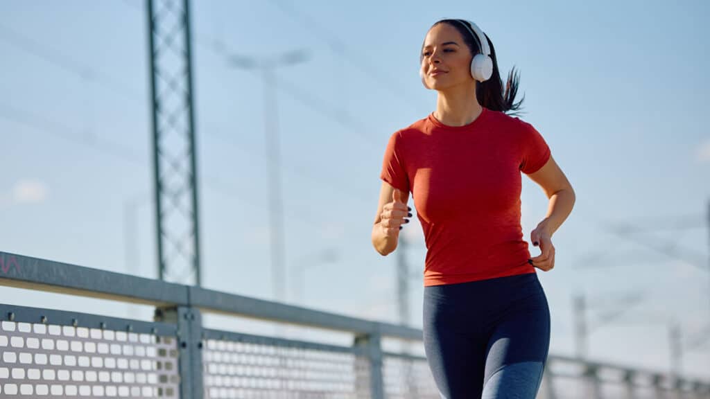 Image of a woman training