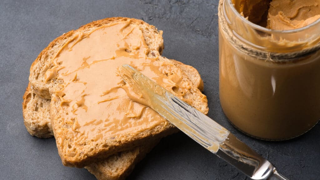 Peanut butter toast