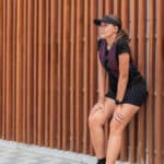Image of a woman wearing a weighted vest