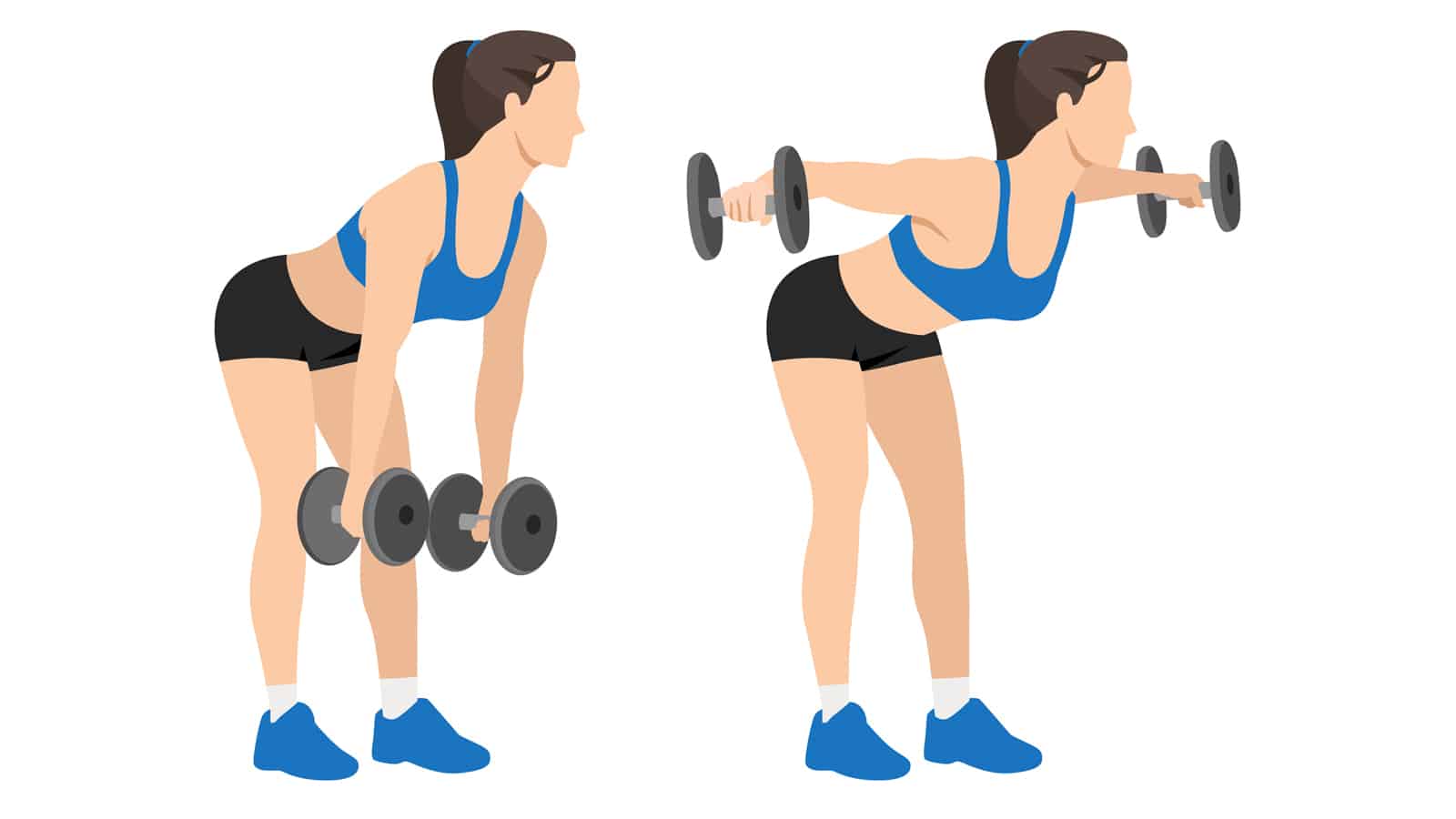 Illustration of rear delt raises