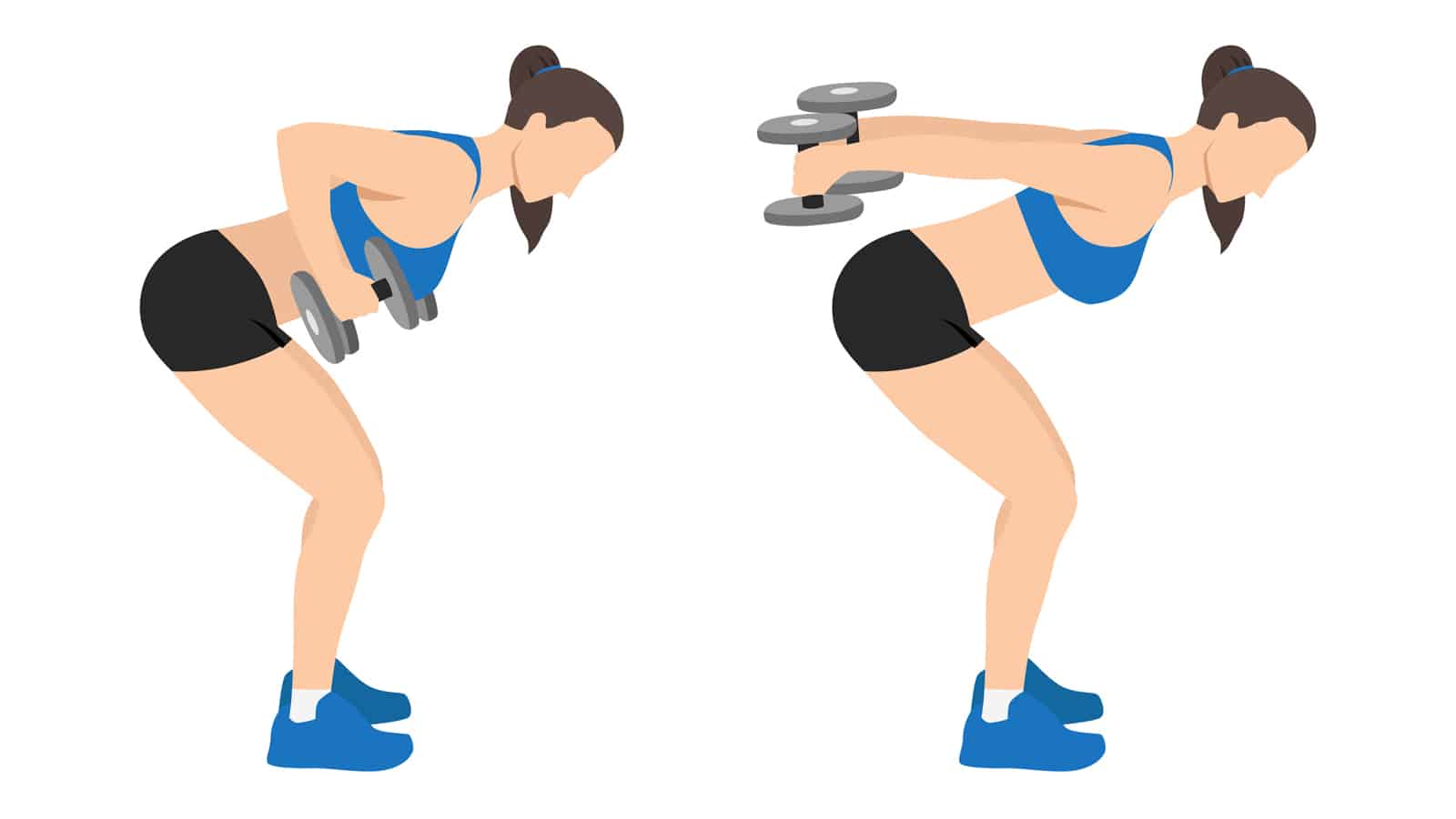 Illustration of triceps kickbacks